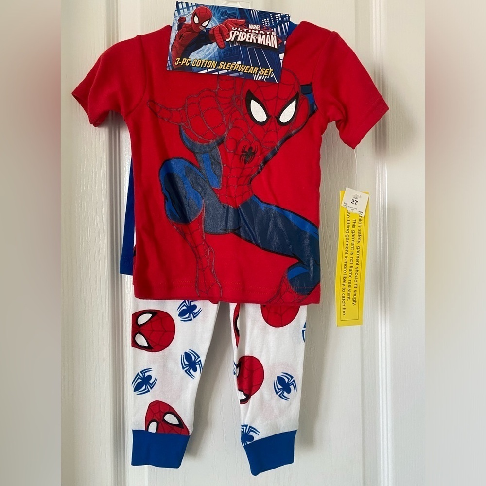 Marvel boys Spider-Man pajama set size-2T
